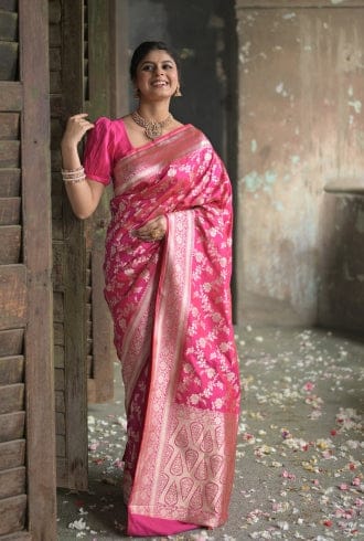 My Store Katan Silk Benarasi Saree