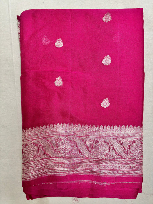 Arav Ethnics Khaddi Georgette Benarasi