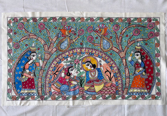 Arav Ethnics  Upvan Madhurya - Hand-Painted Madhubani Poster